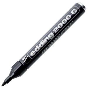 Marker Permanentni 1,5-3mm Okrugli Vrh Edding 2000C Crni
