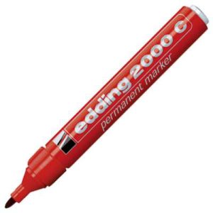 Marker Permanentni 1,5-3mm Okrugli Vrh Edding 2000C Crveni