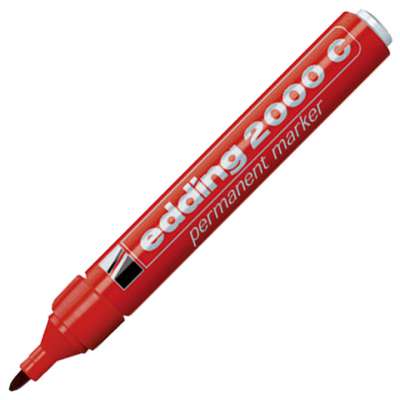 Marker Permanentni 1,5-3mm Okrugli Vrh Edding 2000C Crveni