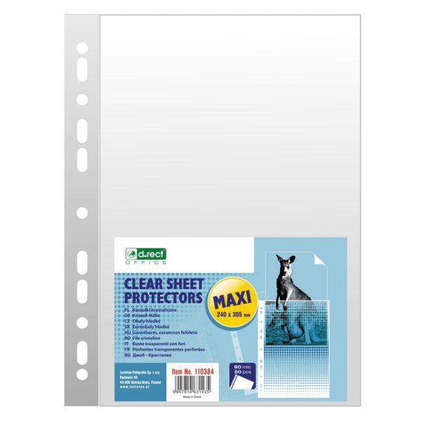 Fascikl uložni A4 90my pp sjajni Maxi set od 50 komada D.RECT