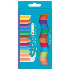 Kreda školska četvrtasta soft 12boja Connect blister