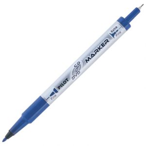 Marker Za CD/DVD Permanentni Obostrani 0,4-0,7mm Twin Marker Pilot  SCA-TMCD-L Plavi