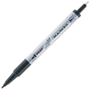 Marker Za CD/DVD Permanentni Obostrani 0,4-0,7mm Twin Marker Pilot  SCA-TMCD-B  Crni