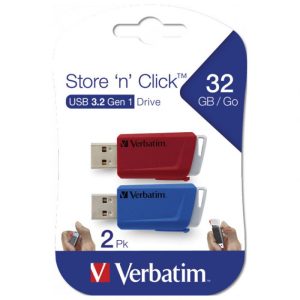 Memorija USB 2X32GB 3.0 Store 'n' Click VERBATIM 49308 mix boje Blister