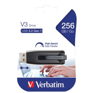 MEMORIJA USB 256GB 3.2 STORE&APOS;N&APOS;GO V3 VERBATIM 49168 CRNI