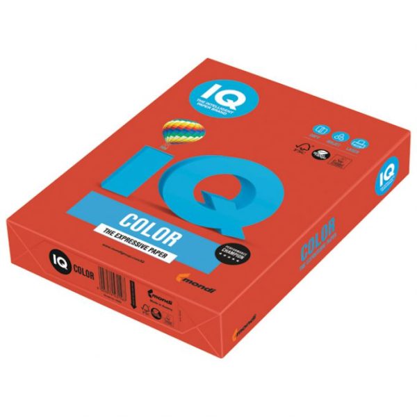 Papir IQ Intenziv A4 160g pakiranje od 250 listova MONDI CO44 KORALJNO CRVENI
