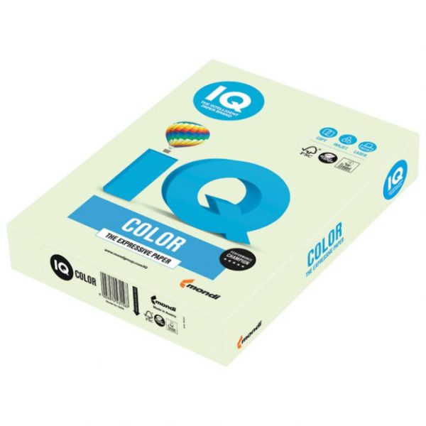 Papir IQ Pastel A4 80g pakiranje od 500 listova MONDI GN27 SVIJETLOZELENI