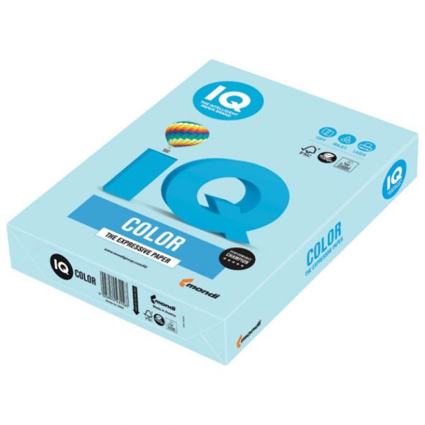 Papir IQ Pastel A4 120g pakiranje od 250 listova MONDI MB30 PLAVI