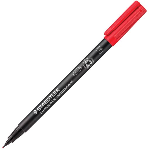 Marker permanentni 0,4mm Lumocolor Staedtler 313-2 crveni, 10 komada u kutiji