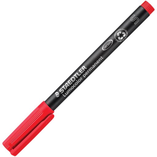 Marker permanentni 0,4mm Lumocolor Staedtler 313-2 crveni, 10 komada u kutiji - Slika 2