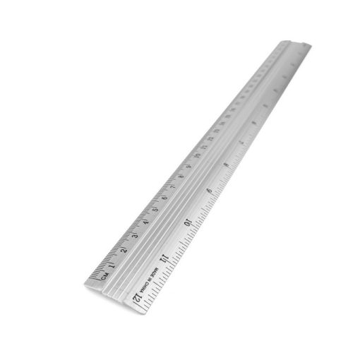 Ravnalo aluminijsko 30cm Srebrno D.RECT - Slika 3
