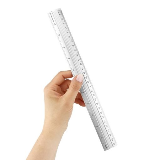 Ravnalo aluminijsko 30cm Srebrno D.RECT - Slika 4