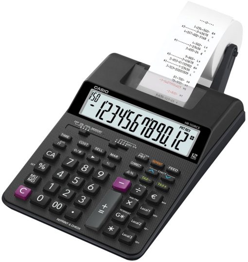 Kalkulator stolni CASIO HR-150 RCE (Tax-Exchange,12 mjesta,2-boje)
