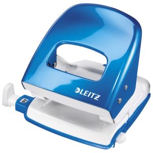 Bušač 2 rupe do 30 listova Wow Leitz 50082036 metalik svijetlo plavi blister