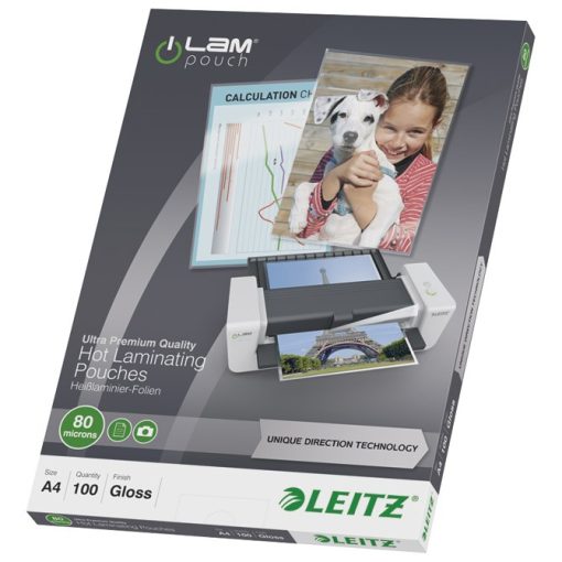 Folija za plastificiranje 80my A4 sjajna pk100 iLAM UDT Leitz 74780000