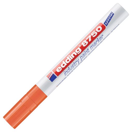 Marker industrijski lakirajući 2-4mm Edding 8750 narančasti - Slika 2