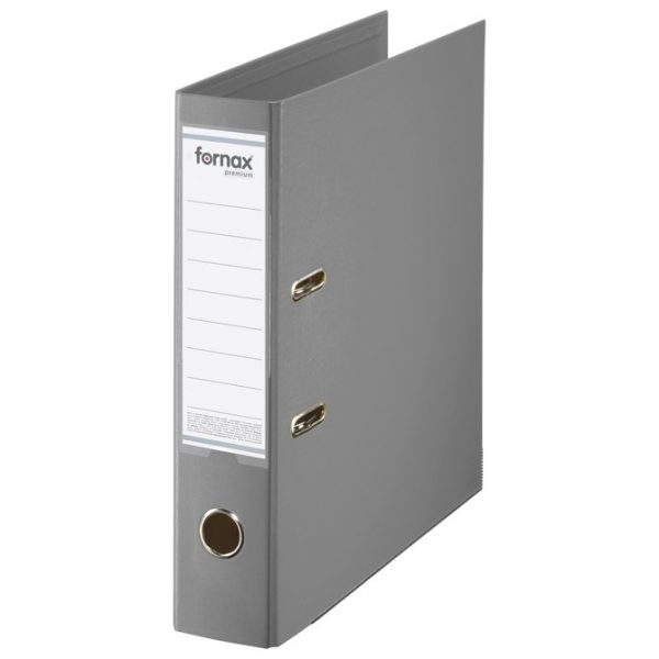 Registrator A4 široki samostojeći Premium Fornax 15703 sivi, 20 komada u kutiji