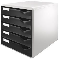 Kutija s 5 ladica Post set Leitz 52800095 crna