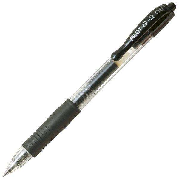 Roler gel grip 0,5mm G2 Pilot BL-G2-5-B crni, 12 komada u kutiji