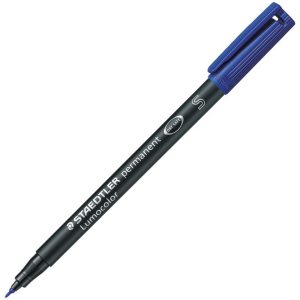 Marker permanentni 0,4mm Lumocolor Staedtler 313-3 plavi, 10 komada u kutiji