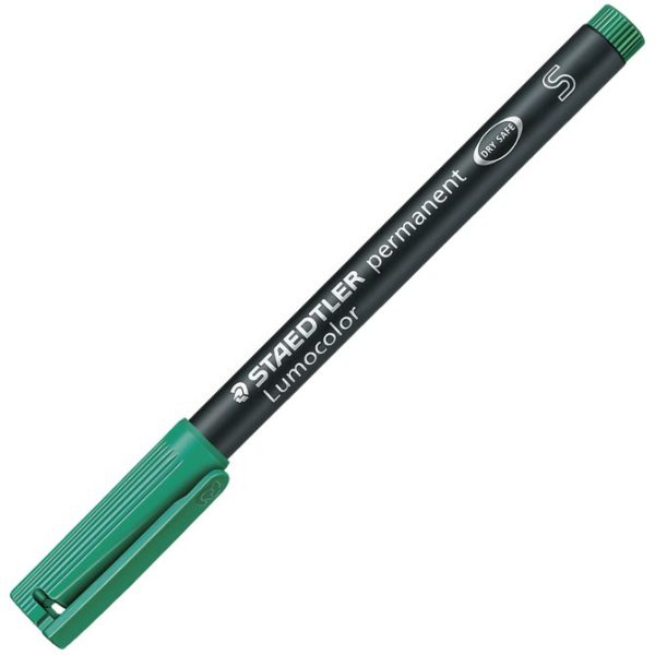 Marker permanentni 0,4mm Lumocolor Staedtler 313-5 zeleni, 10 komada u kutiji