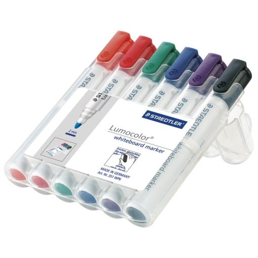 Marker za bijelu ploču 2mm pk6 Lumocolor Staedtler 351WP6