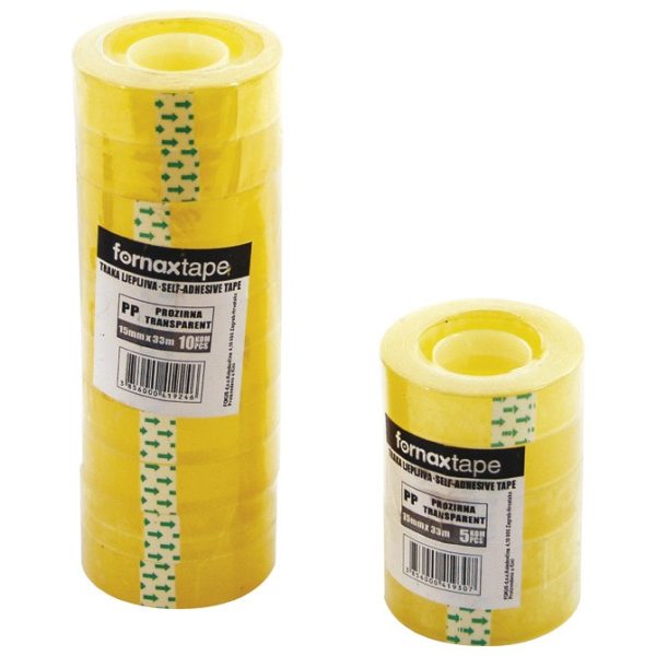 Selotejp 15mm/33m pk10 Fornax proziran