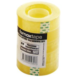 Selotejp 15mm/33m pk5 Fornax proziran