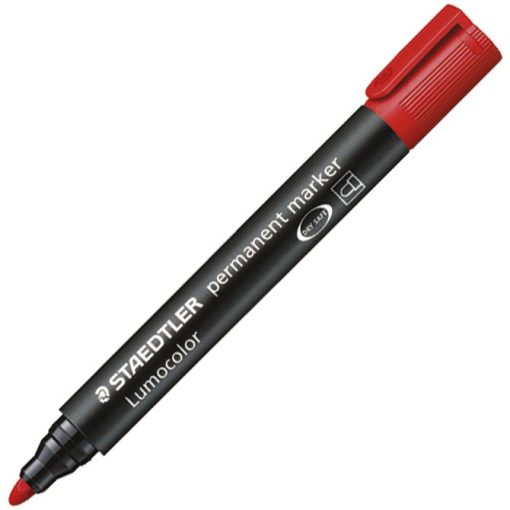 Marker permanentni 2mm Lumocolor Staedtler 352-2 crveni, 10 komada u kutiji