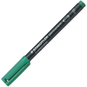 Marker permanentni 0,6mm Lumocolor Staedtler 318-5 zeleni, 10 komada u kutiji