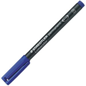 Marker permanentni 1-2,5mm Lumocolor Staedtler 314-3 plavi, 10 komada u kutiji