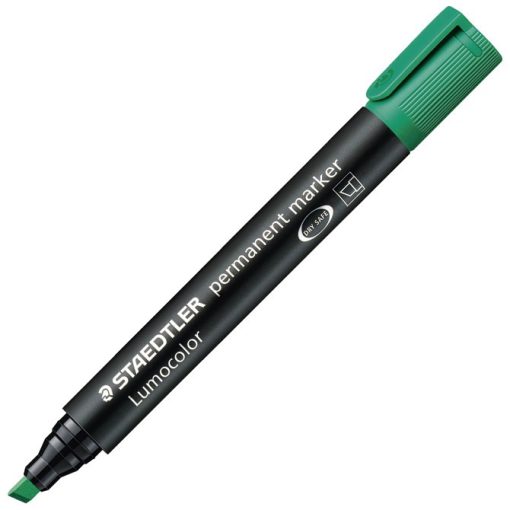 Marker permanentni 2-5mm Lumocolor Staedtler 350-5 zeleni, 10 komada u kutiji