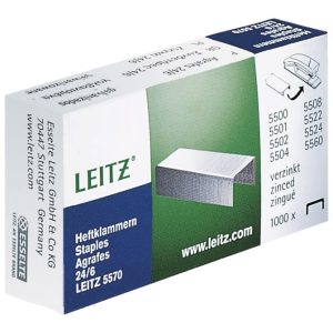 Spajalice strojne br.24/6 1000 komada u kutiji Leitz 55700000
