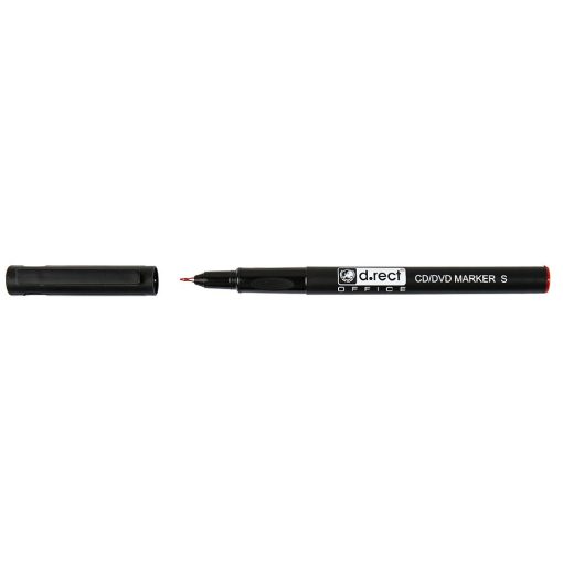Marker D.RECT "S" 0,4mm crveni CD/DVD