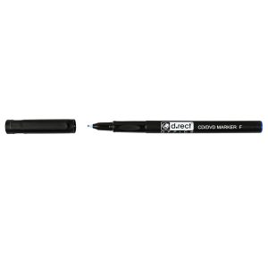 Marker D.RECT OHP 0,7mm "F" plavi