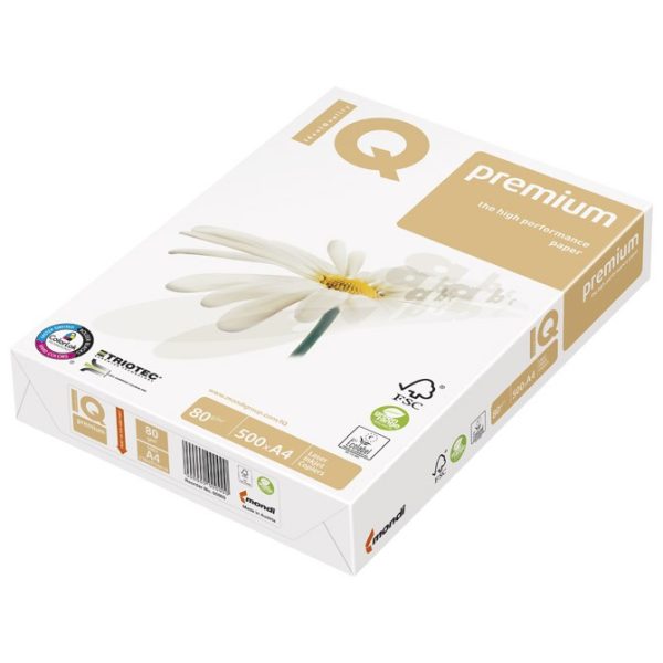 Papir ILK IQ Premium Triotec (sendvič) A4 80g, omot od 500 listova