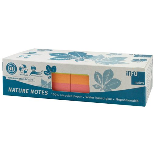 Blok samoljepljiv kocka 75x75mm 2x400L Nature Global Notes 5654-97box sortirano - Slika 3