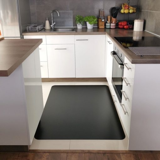 Prostirka za zaštitu poda 1200 x 900mm za tvrde podove STANDARD CRNA - Slika 4