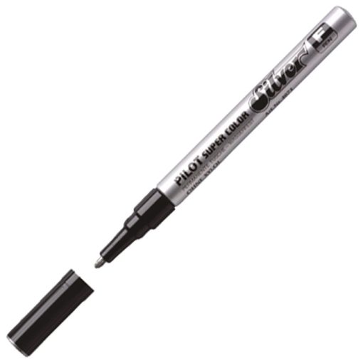 Marker permanentni 1mm okrugli vrh Pilot SC-S-F srebrni