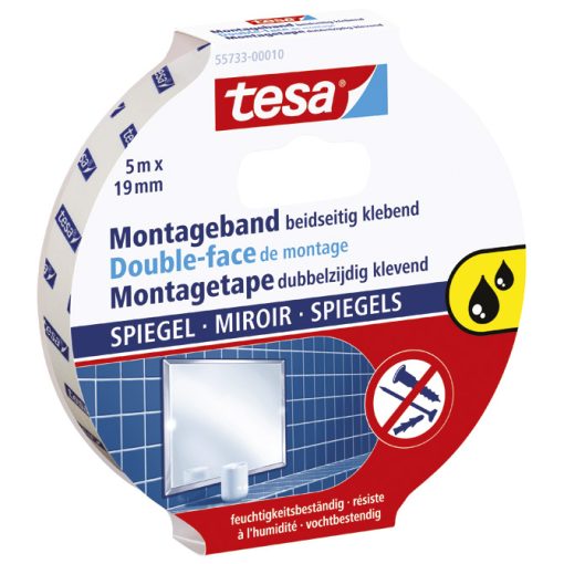 Traka ljepljiva obostrana 19mm/5m spužvasta Mirror Tesa 55733 blister