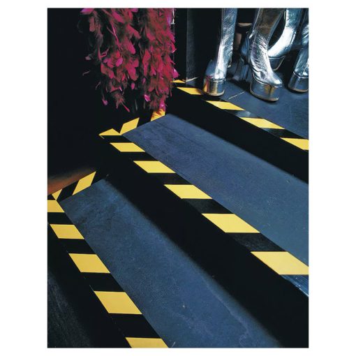Traka za označavanje ljepljiva 50mm/33m pvc Tesa 60760-93 crno-žuta - Slika 2