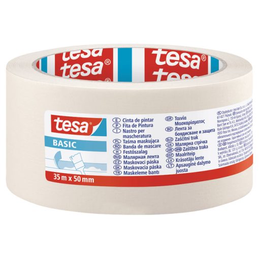 Traka ljepljiva krep 50mm/35m Basic Tesa 58594
