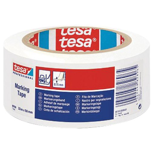 Traka za označavanje ljepljiva 50mm/33m pvc Tesa 60760-94 bijela - Slika 2