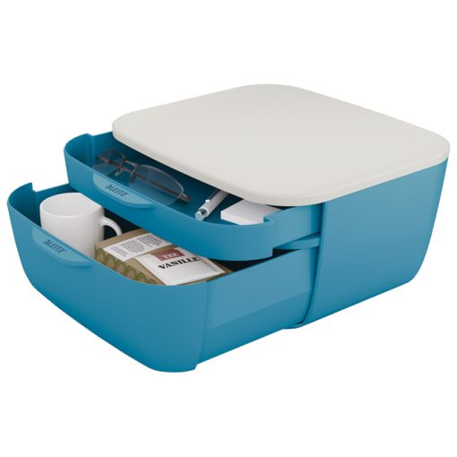 Kutija s 2 ladice Cosy Leitz 53570061 plava/bijela - Slika 3