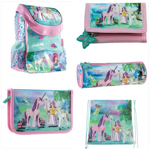 Torba školska anatomska set 5/1 PlayMobil Fairies Unicorn 502020093