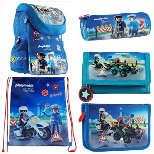 Torba školska anatomska set 5/1 PlayMobil Policeman 502020091