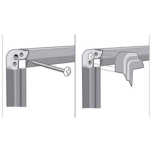 Ploča magnetna 240x120cm sa aluminijskim okvirom Premium Plus Steel Nobo 1915151 bijela - Slika 5