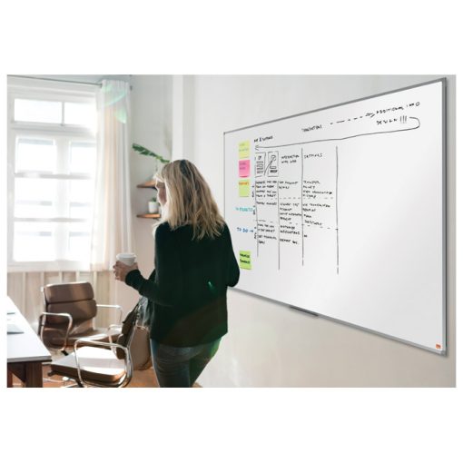 Ploča magnetna 180x 90cm sa aluminijskim okvirom Essence Steel Nobo 1915450 bijela - Slika 3