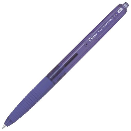 OLOVKA KEMIJSKA SUPER GRIP G RETRACTABLE PILOT BPGG-8R-F LJUBIČASTA, 12 komada u kutiji
