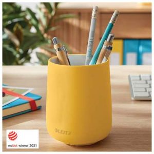 Čaša Za Olovke Keramička Okrugla Fi-8,5xH10,8cm Cosy Leitz 53290019 Žuta